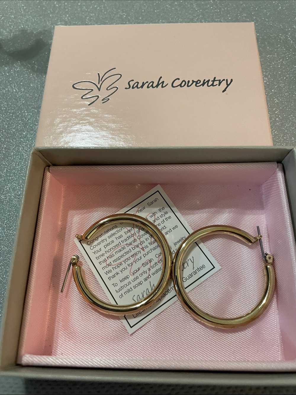 Sarah Coventry Hoop Earrings